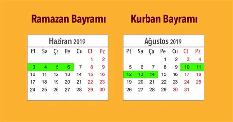 2019 da ramazan bayramı ne zaman